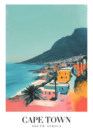 Cape Town - Coastal Vibrance Art Collection wall art