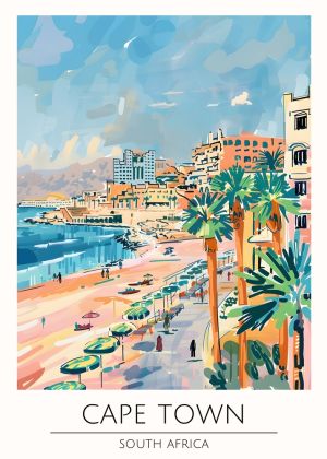 Vibrant Coastlines - Cape Town Landscape Art wall art