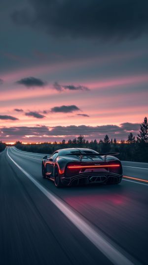Velocity at Dusk: A Journey into the Horizon wall art