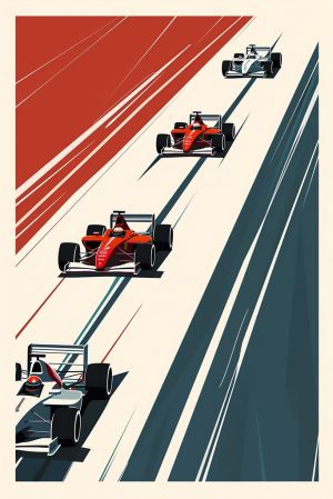 Velocity Symphony: Racing Elegance wall art
