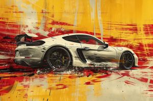 Dynamic Elegance: Racing Vision wall art