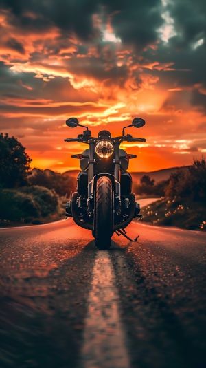 Solitary Ride at Dusk wall art