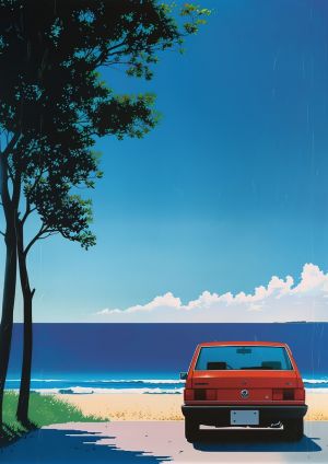 Serene Escape: Seaside Contemplation wall art