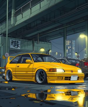 Urban Elegance: Reflections of Nightlife wall art