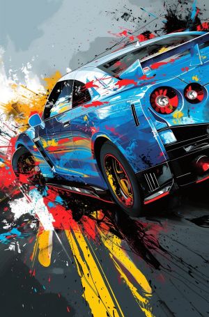 Dynamic Velocity: A Symphony of Speed wall art
