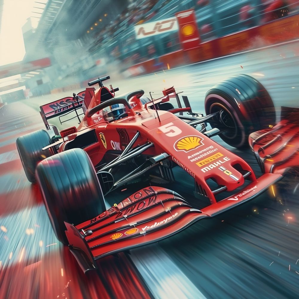 Velocity in Scarlet: The Dance of Speed premium reproduction