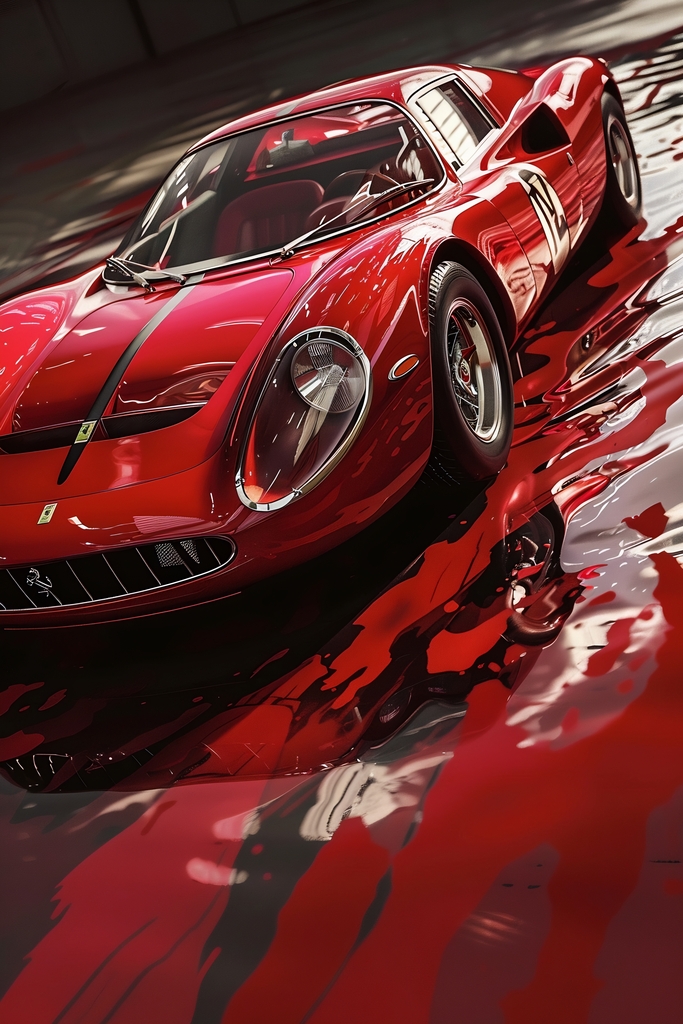 Scarlet Velocity: The Elegance of Speed premium reproduction