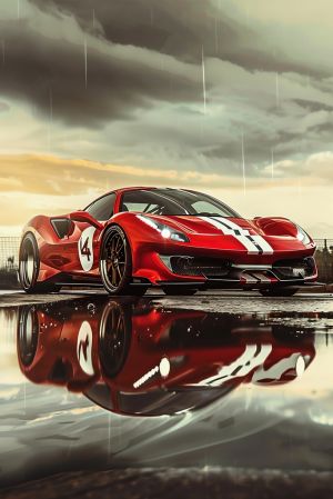 Reflections of Speed: A Contemporary Muse wall art