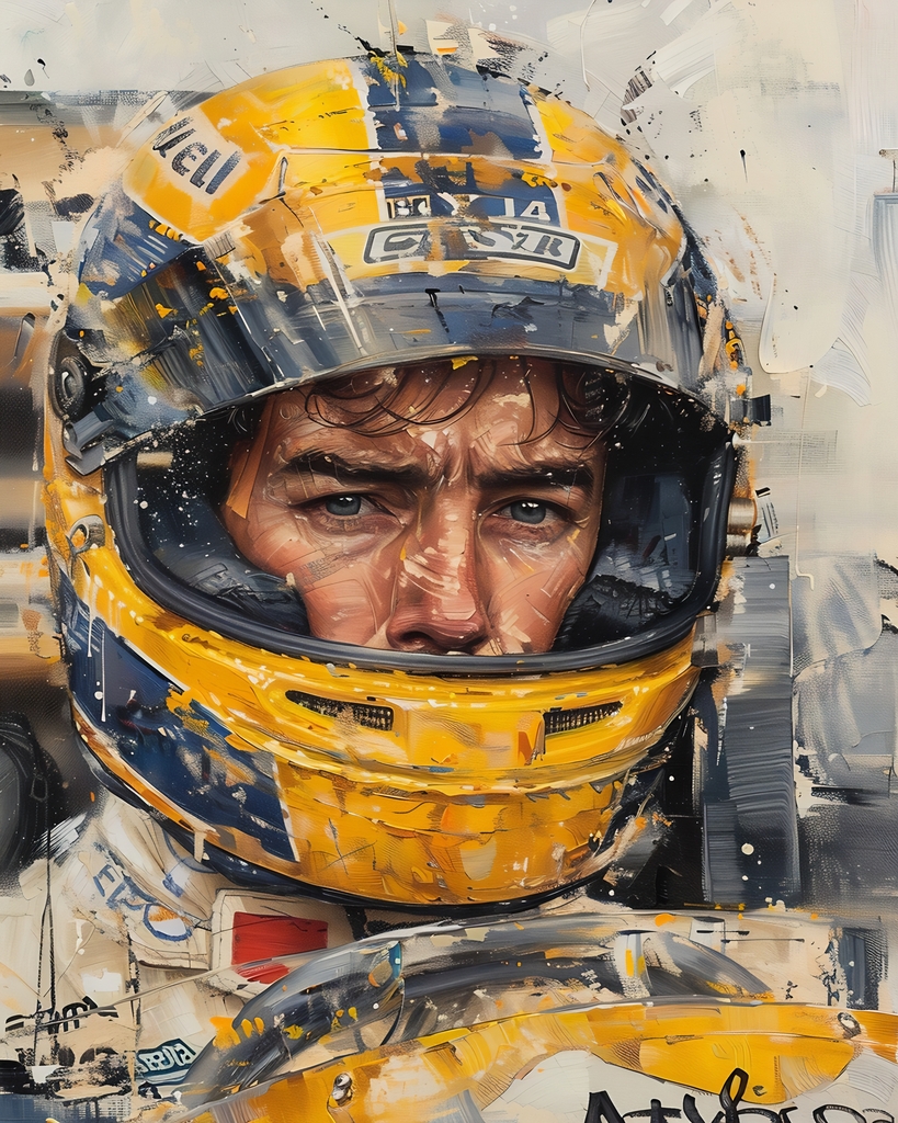 Velocity Revealed: Portrait of Racing Grit premium reproduction