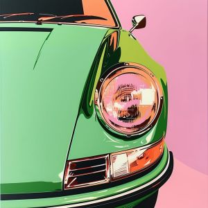 Retro Elegance: The Automotive Muse wall art