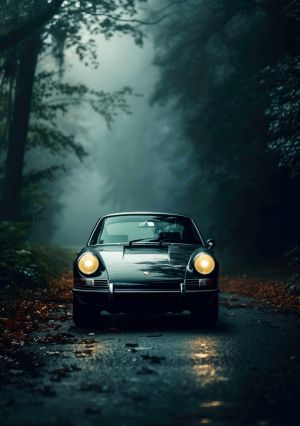 Ethereal Drive: Classic Elegance wall art
