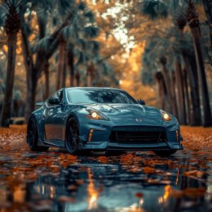 Automotive Elegance in Autumnal Glow wall art