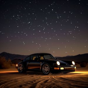 Starlit Reverie: Automotive Elegance wall art