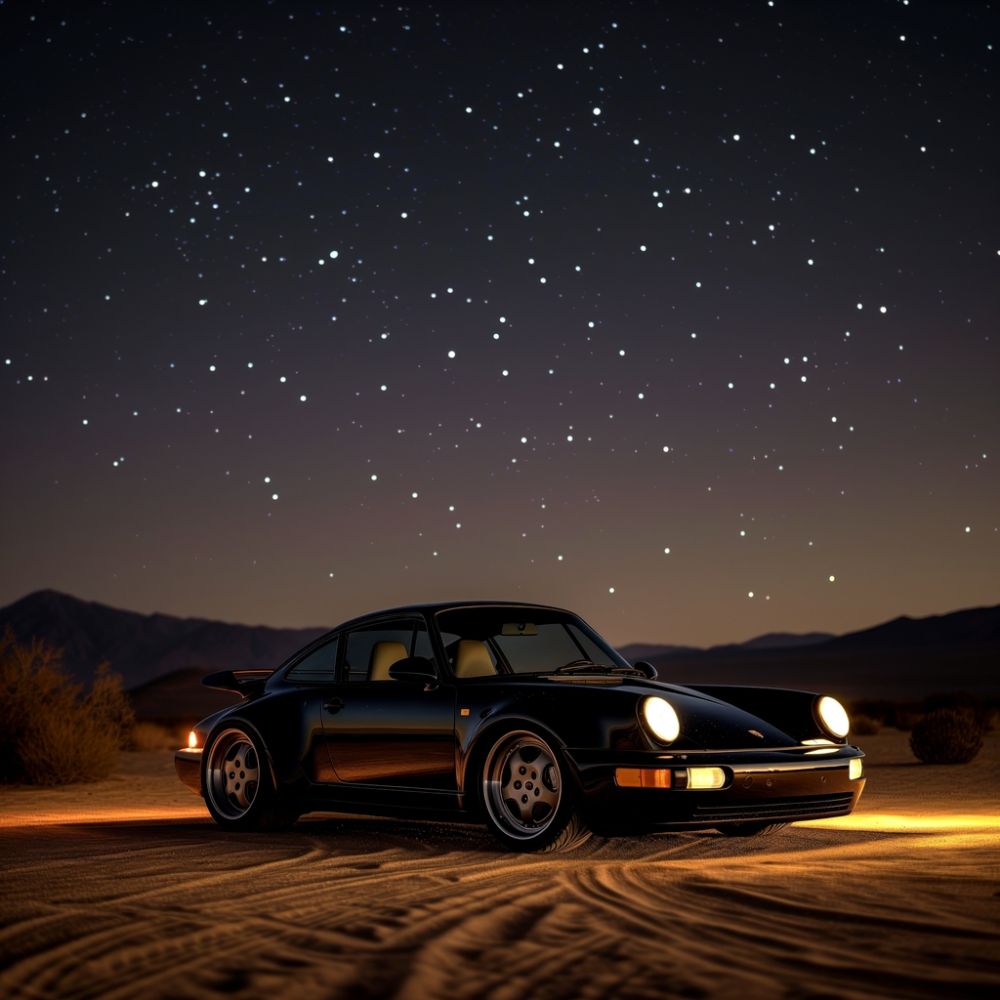 Starlit Reverie: Automotive Elegance premium reproduction