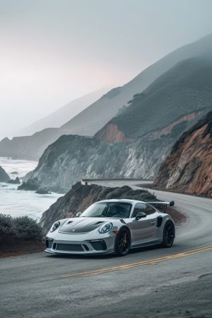 Elegance in Motion: Coastal Drive wall art