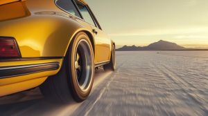 Golden Velocity: A Journey in Motion wall art