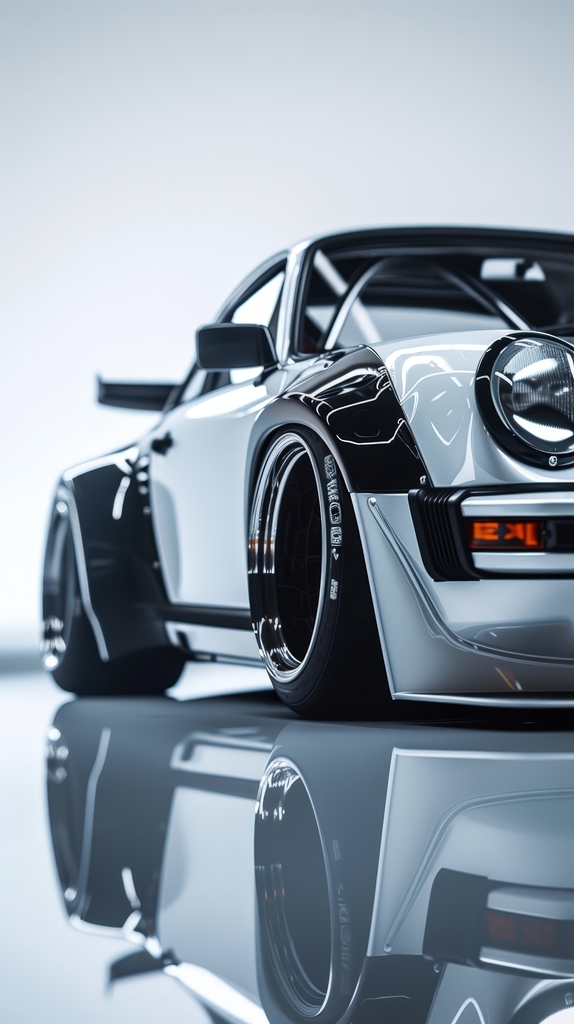 Reflections of Speed: Elegance on Wheels premium reproduction