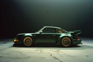 Emerald Speed: Aesthetic Precision wall art