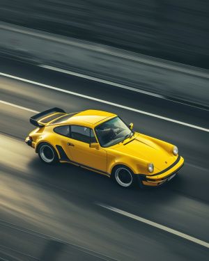 Golden Velocity: A Tribute to Timeless Speed wall art