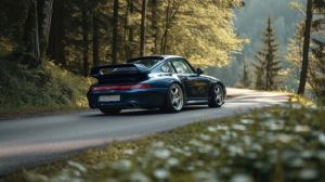 Elegance in Motion: Vintage Porsche Reflections wall art