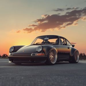 Sunset Symphony: Porsche Elegance wall art