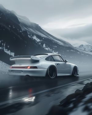 Elegance in Motion: Alpine Drive wall art