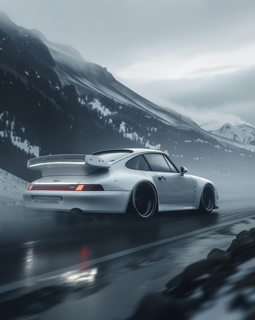 Elegance in Motion: Alpine Drive premium reproduction