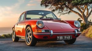 Vintage Elegance: The Classic 1968 Porsche wall art