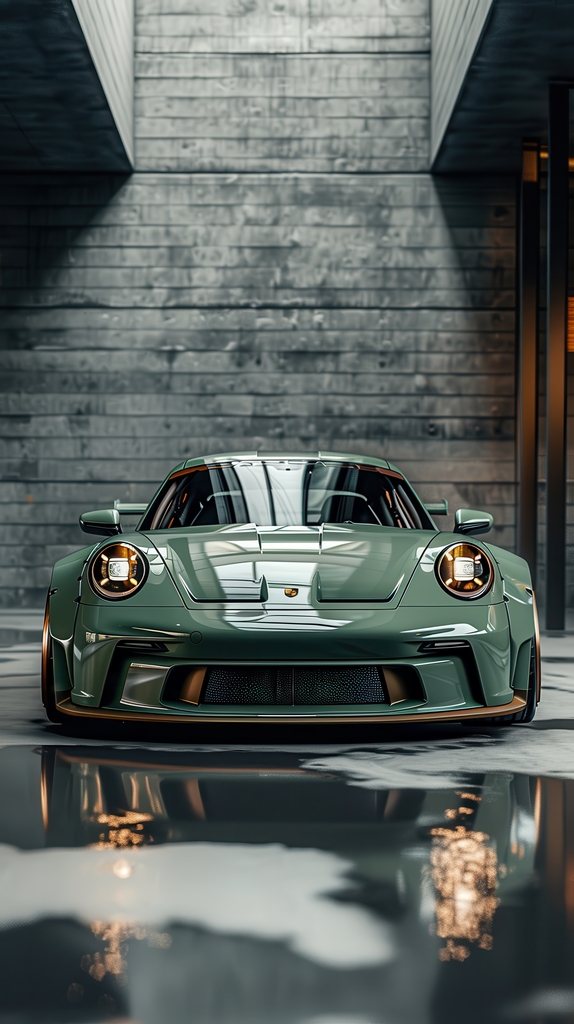 Porsche in Serene Elegance premium reproduction