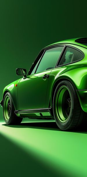 Luminous Velocity: The Green Racer wall art