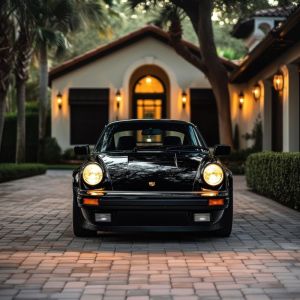 Classic Elegance: Automotive Icon in Evening Light wall art