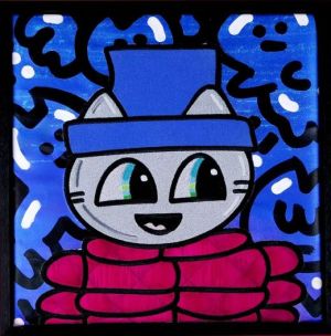 Whimsical Feline Fantasia - Canvas Art wall art