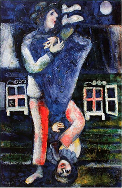 Marc Chagall - The Promenade Wall Art premium reproduction