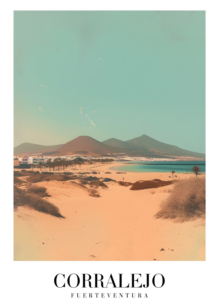 Corralejo Serenity: Fuerteventura Landscape Art premium reproduction