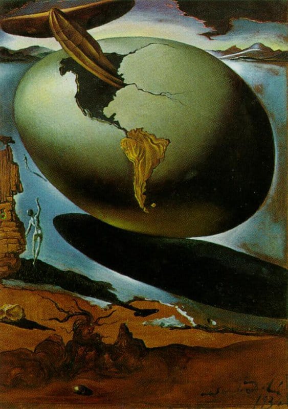 Dali - Allegory of an American Christmas Wall Art premium reproduction printed or painted
