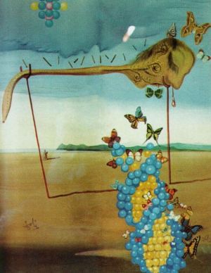 Dali - Surreal Butterfly Landscape Wall Art wall art