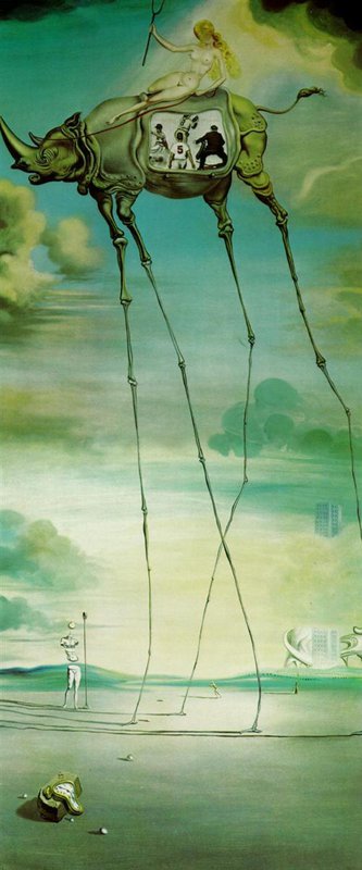 Dali - Surreal Journey in the Sky premium reproduction printed or painted