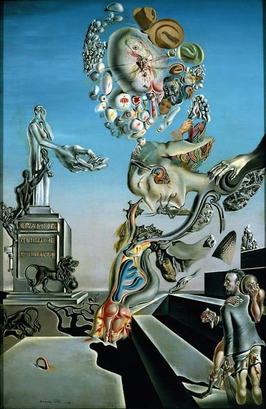 Dalí - Anthropomorphic Disintegration Surrealism premium reproduction printed or painted