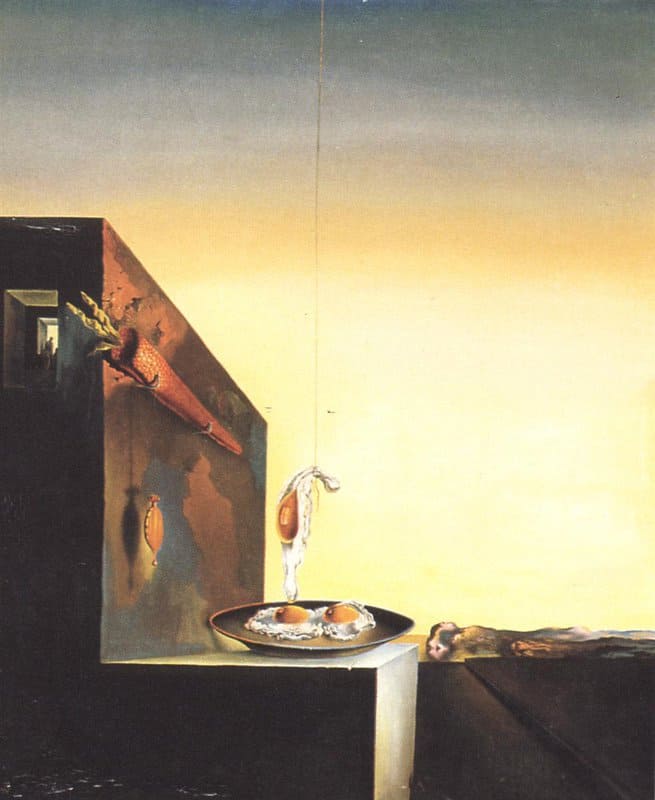 Dalí - Eggs on the Plate Without the Plate premium reproduction printed or painted