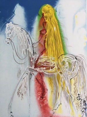 Dali - Lady Godiva Surrealist Art wall art