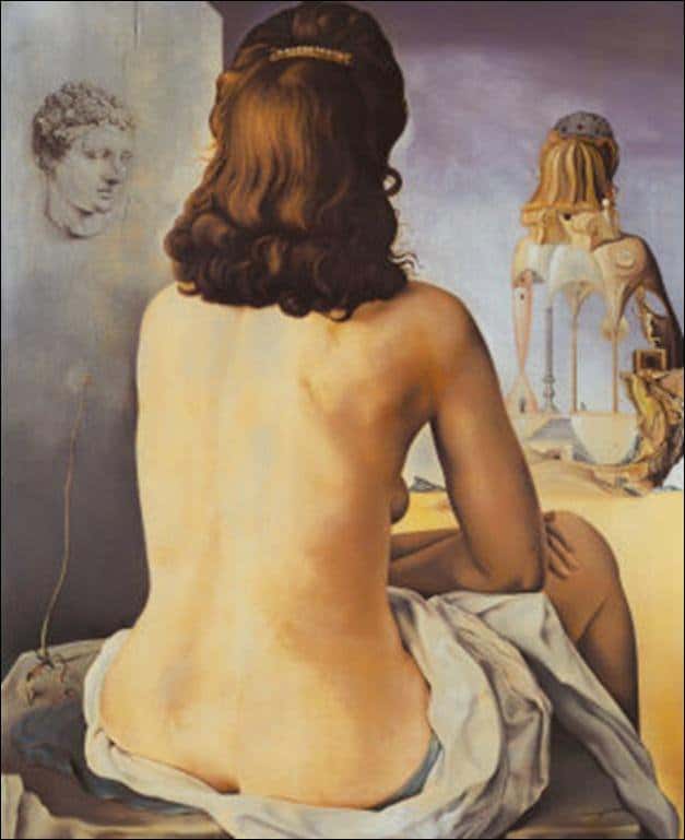 Salvador Dali - My Wife Nude Contemplating Her Own Flesh Masterpiece premium reproduction printed or painted
