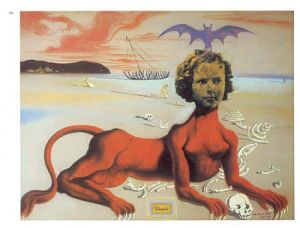 Dali - Shirley Temple Surreal Portrait wall art
