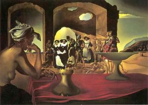 Dali - Slave Market with Disappearing Voltaire Bust wall art
