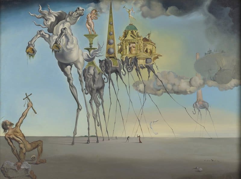 Salvador Dali - The Temptation of St. Anthony Masterpiece premium reproduction printed or painted