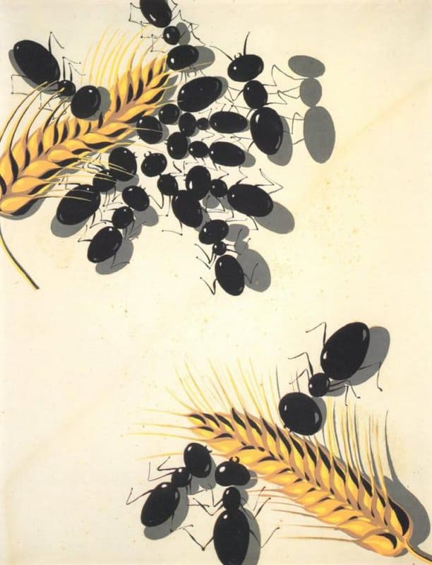 Dali - Ants and Wheat Harmony premium reproduction printed or painted