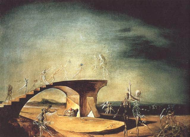 Salvador Dali - The Broken Bridge and the Dream premium reproduction printed or painted