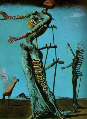 Salvador Dali - The Burning Giraffe Masterpiece wall art