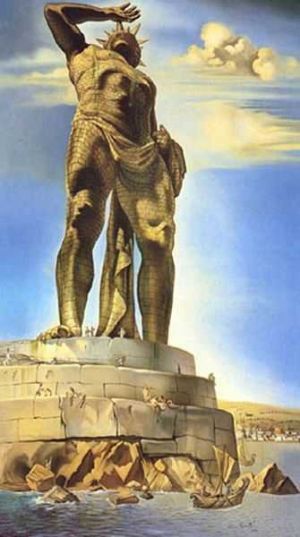 Dali - The Colossus of Rhodes Wall Art wall art