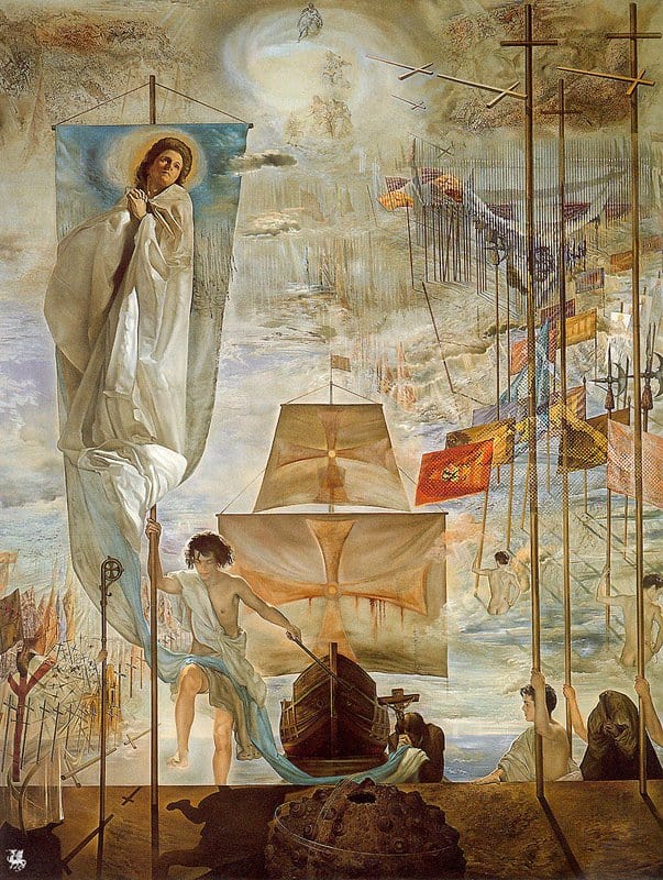 Dali - The Discovery of America by Christopher Columbus Wall Art premium reproduction printed or painted
