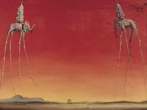 Dalí - The Elephants Art Masterpiece wall art